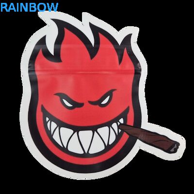 Βρώσιμο Cali 3.5g 7g Mylar Ziplock Soft Touch Smell Proof Ακανόνιστου Σχήματος Cookie Die Cut Συσκευασία Πλαστικό Σακουλάκι