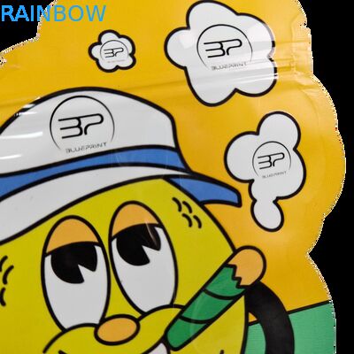 Βρώσιμο Cali 3.5g 7g Mylar Ziplock Soft Touch Smell Proof Ακανόνιστου Σχήματος Cookie Die Cut Συσκευασία Πλαστικό Σακουλάκι