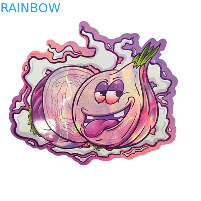 Μαλακές σακούλες ολογραφικού Mylar με φερμουάρ για καραμέλες, βότανα, αποξηραμένα λουλούδια, ζελεδάκια, μπισκότα, ζάχαρη, συσκευασία ασφαλείας για παιδιά