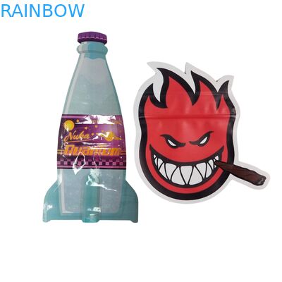 Μέσα σε Τυπωμένες Συσκευασίες Mylar για Βότανα, Καπνό, Βρώσιμα Ζελεδάκια, Μπισκότα, Συσκευασίες Γυαλιστερές Πλαστικές Σακούλες με Θερμοκόλληση Ειδικού Σχήματος