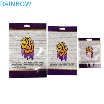 Μέσα σε Τυπωμένες Συσκευασίες Mylar για Βότανα, Καπνό, Βρώσιμα Ζελεδάκια, Μπισκότα, Συσκευασίες Γυαλιστερές Πλαστικές Σακούλες με Θερμοκόλληση Ειδικού Σχήματος