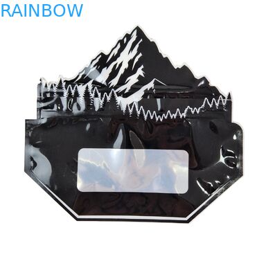 Μέσα σε Τυπωμένες Συσκευασίες Mylar για Βότανα, Καπνό, Βρώσιμα Ζελεδάκια, Μπισκότα, Συσκευασίες Γυαλιστερές Πλαστικές Σακούλες με Θερμοκόλληση Ειδικού Σχήματος