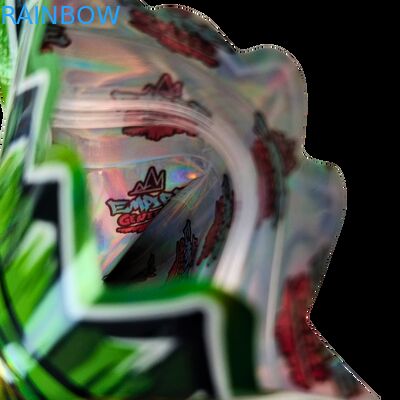 Μέσα σε Τυπωμένες Συσκευασίες Mylar για Βότανα, Καπνό, Βρώσιμα Ζελεδάκια, Μπισκότα, Συσκευασίες Γυαλιστερές Πλαστικές Σακούλες με Θερμοκόλληση Ειδικού Σχήματος