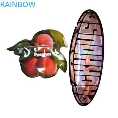 Μέσα σε Τυπωμένες Συσκευασίες Mylar για Βότανα, Καπνό, Βρώσιμα Ζελεδάκια, Μπισκότα, Συσκευασίες Γυαλιστερές Πλαστικές Σακούλες με Θερμοκόλληση Ειδικού Σχήματος