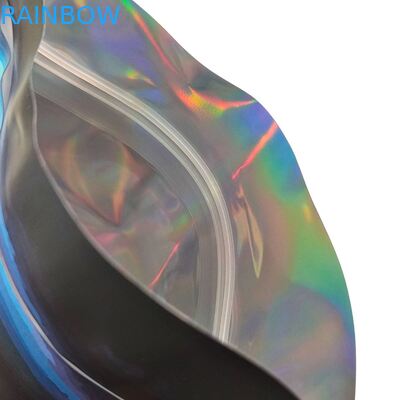 Προσαρμοσμένο Σχήμα 3.5g Κουτί Προβολής Τσάντες Mylar Child Proof Soft Touch Die Cut Bag Για 1g 3.5g 7g 14g 28g Edible Plastic