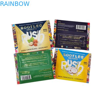 Βρώσιμο Αλουμινόχαρτο Σακουλάκι Σφράγισης Πίσω Μέρος Μικρό Πλαστικό Mylar Βρώμη Σοκολάτα Μπάρα Ενέργειας Μπισκότο Σνακ Συσκευασία Καραμέλας