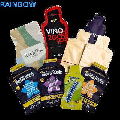 Προσαρμοσμένη ψηφιακή εκτύπωση θερμής σφραγίδωσης πλαστική συσκευασία 5ml 10ml 30ml μικρό δείγμα σακούλα σακούλα προσαρμοσμένη σακούλα