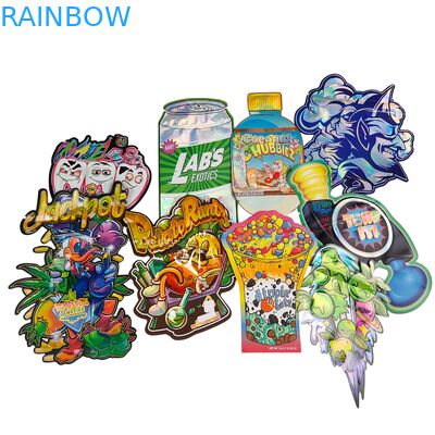Τροφική ποιότητα Doypack Die Cut Cali 3,5g 7g 14g 28g Sugar Cookie Mylar Bags Λάμψη/ματ Αντίοσμητες τσάντες Ziplock