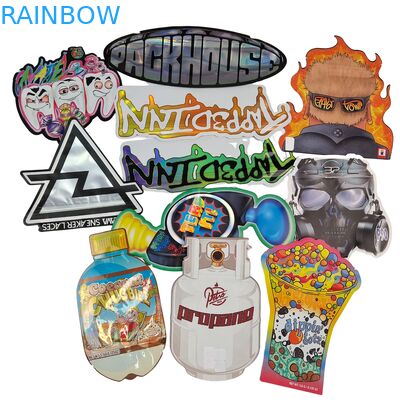 Τροφική ποιότητα Doypack Die Cut Cali 3,5g 7g 14g 28g Sugar Cookie Mylar Bags Λάμψη/ματ Αντίοσμητες τσάντες Ziplock