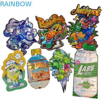 Τροφική ποιότητα Doypack Die Cut Cali 3,5g 7g 14g 28g Sugar Cookie Mylar Bags Λάμψη/ματ Αντίοσμητες τσάντες Ziplock