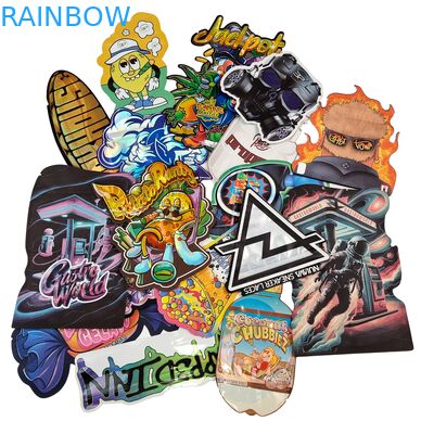 Προσαρμοσμένο λογότυπο 3.5g 7g 14g Επανακλείσιμο PE πλαστικό σφραγίδα τροφίμων Συσκευή Zip Lock Foil Pouch Παιδικό αντιοσμητικό βότανο Gummy Mylar Bag