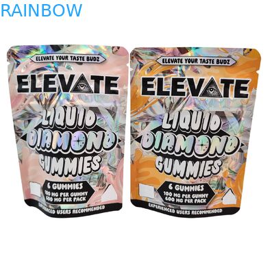 3.5g Συσκευασία Mylar Bags για Ζελεδάκια με Εκχύλισμα Μανιταριών Doypack με Φερμουάρ, Αδιάβροχη και Όρθια Θήκη