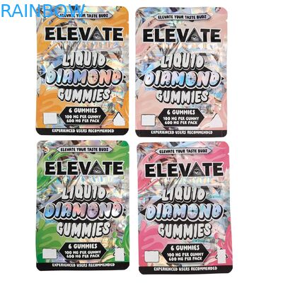 3.5g Συσκευασία Mylar Bags για Ζελεδάκια με Εκχύλισμα Μανιταριών Doypack με Φερμουάρ, Αδιάβροχη και Όρθια Θήκη