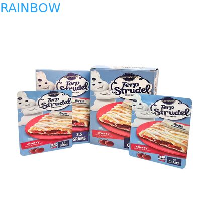 Προσαρμοσμένες σακούλες Mylar 3.5g 7g 14g με προστασία οσμής και κουτιά