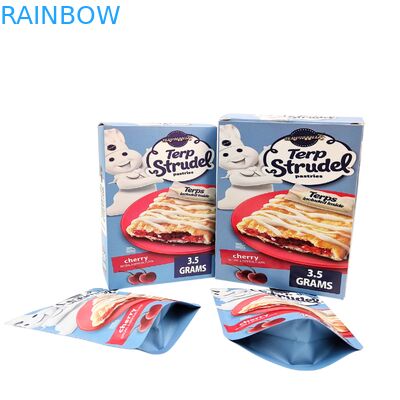 Προσαρμοσμένες σακούλες Mylar 3.5g 7g 14g με προστασία οσμής και κουτιά