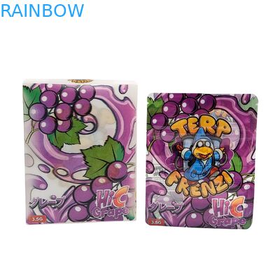 Προσαρμοσμένη 3.5g Childproof Mylar σακούλα για συσκευασία σνακ