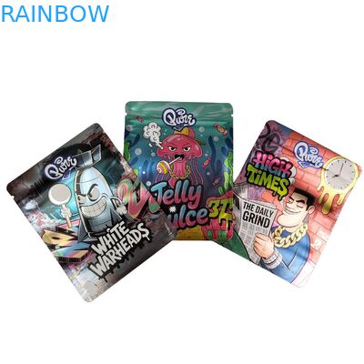 Προσαρμοσμένες 3.5g-28g επανακλείσιμες σακούλες Mylar για συσκευασία τροφίμων