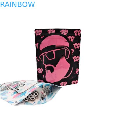 Προσαρμοσμένα τυπωμένα 3.5g-28g επανακλείσιμα αρωματικά σακίδια τροφίμων Mylar