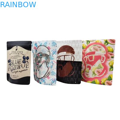 Προσαρμοσμένα τυπωμένα 3.5g-28g επανακλείσιμα αρωματικά σακίδια τροφίμων Mylar