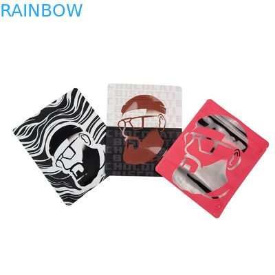 Επαναχρησιμοποιήσιμες Θερμοκολλητικές Σφραγίδες 3.5g 1oz Mylar Τσάντες με Φερμουάρ Όρθιες Αλουμινίου Φύλλου Αδιάβροχες για Οσμές Cali Αποθήκευσης Τροφίμων Mylar Τσάντες Προσαρμοσμένης Εκτύπωσης