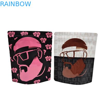 Επαναχρησιμοποιήσιμες Θερμοκολλητικές Σφραγίδες 3.5g 1oz Mylar Τσάντες με Φερμουάρ Όρθιες Αλουμινίου Φύλλου Αδιάβροχες για Οσμές Cali Αποθήκευσης Τροφίμων Mylar Τσάντες Προσαρμοσμένης Εκτύπωσης