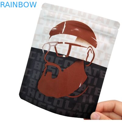 Επαναχρησιμοποιήσιμες Θερμοκολλητικές Σφραγίδες 3.5g 1oz Mylar Τσάντες με Φερμουάρ Όρθιες Αλουμινίου Φύλλου Αδιάβροχες για Οσμές Cali Αποθήκευσης Τροφίμων Mylar Τσάντες Προσαρμοσμένης Εκτύπωσης