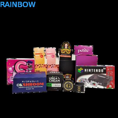 Προσαρμοσμένο αναδιπλούμενο κουτί χαρτιού Kraft με χαρτόνι 350g για οθόνη μετρητή λιανικής πώλησης