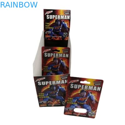 Χονδρικής Προσαρμοσμένο Rhino 100k 150k 200k Κάψουλες Ενίσχυσης Χάπια Φάρμακο 3d Συσκευασία Κάρτα με Χάρτινο Κουτί Προβολής