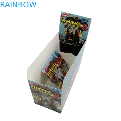 Χονδρικής Προσαρμοσμένο Rhino 100k 150k 200k Κάψουλες Ενίσχυσης Χάπια Φάρμακο 3d Συσκευασία Κάρτα με Χάρτινο Κουτί Προβολής