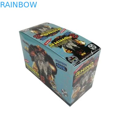 Χονδρικής Προσαρμοσμένο Rhino 100k 150k 200k Κάψουλες Ενίσχυσης Χάπια Φάρμακο 3d Συσκευασία Κάρτα με Χάρτινο Κουτί Προβολής