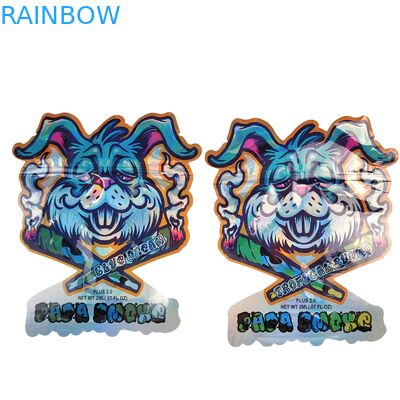 Εξωτική Τυποποιημένη Τσάντα Mylar 3,5g 1lb Τροφική Τροφή Ολογραφική Γλυκιά Μυρωδιά Παιδικής Ασφάλειας Ειδικό Σχήμα Τσάντα Mylar Ziplock