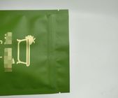 Χρυσή πράσινη στάση λογότυπων πελατών “S επάνω στη σακούλα με τη PET/υλικό Al/PE