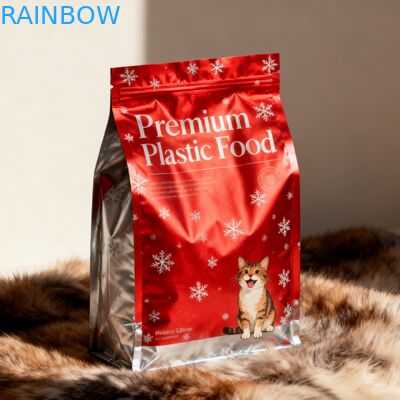 Custom Large Flat Bottom cat Pet Food Packaging Plastic Bags for Dog Food 500g 1kg 2.5kg 10kg  Packaging Zipper Mylar Bag