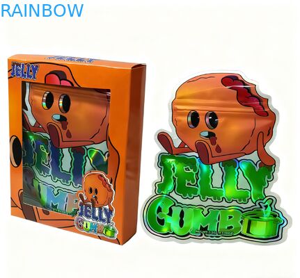 Προσαρμοσμένες Τυπωμένες 3.5g Σφραγιζόμενες Τσάντες Mylar για Συσκευασία Σνακ Όρθιες Θήκες