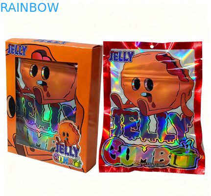 Προσαρμοσμένες Τυπωμένες 3.5g Σφραγιζόμενες Τσάντες Mylar για Συσκευασία Σνακ Όρθιες Θήκες