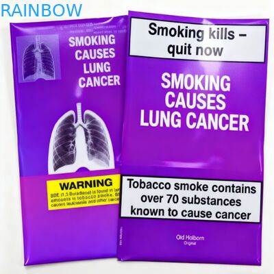 Προ-τυλιγμένη σακούλα Ziplock Συσκευασία βρώσιμων τροφίμων Τροφίμων βαθμού Τριών πλευρών Σφραγισμένη θήκη Πλαστική για καπνό Mylar Bag