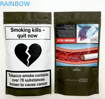 Προσαρμοσμένη εκτυπωμένη αποσμητική τσάντα Mylar Ziplock για συσκευασία σνακ