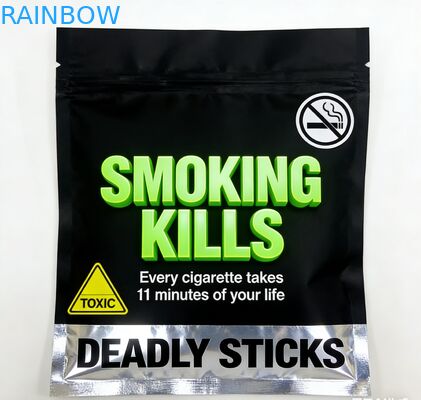 Επανακλείσιμο τρισδιάστατο σφραγίδα 25g 30g 40g 50g 100g Καπνίστης φύλλο τσιγάρο τσάντα κυλιόμενο τσιγάρο τσάντα με φερμουάρ