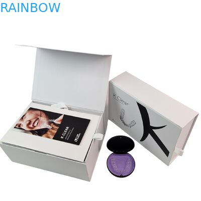 Προσαρμοσμένο πολυτελές μαγνητικό οδοντικό ράμφος κιτ κουτί με πάχος 350g Ορθοδοντικό ευθυγραμμιστή συσκευασία κουτί