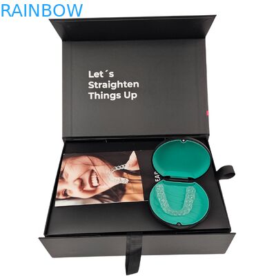 Προσαρμοσμένο Κουτί Συσκευασίας Οδοντικών Ευθυγραμμιστών με Μαγνητικό Κλείσιμο, Πάχος 350g και Προσαρμόσιμο Σχέδιο για Οδοντικούς Ευθυγραμμιστές