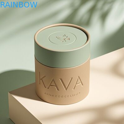 Βιοδιασπώμενο Προσαρμόσιμο μέγεθος Τροφικό ασφαλές σωλήνα χαρτιού Kraft για συσκευασία θυρίδων δώρων