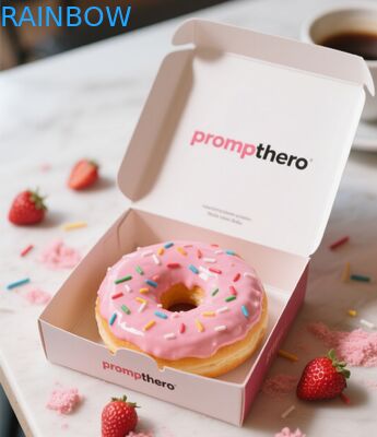 Προσαρμόσιμο βιοδιασπώμενο αναδιπλούμενο κουτί δώρων για συσκευασίες αρτοποιίας και ζαχαροπλαστικών