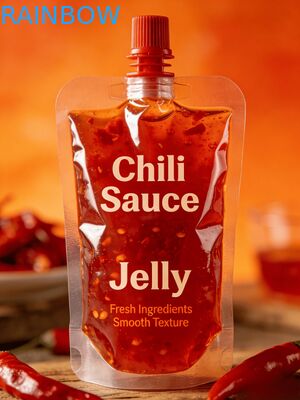 Αδιάβροχη θήκη με στόμιο 150ml 200ml 300ml Doypack Σάλτσα τσίλι σάλτσας φαγητού Jelly Juice Baby Food Bag Stand Up Pouch Pouch
