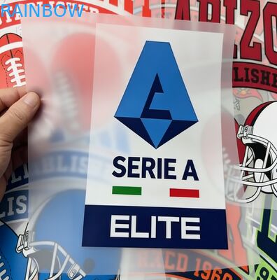 Προσαρμοσμένο λαμπερό στο σκοτάδι ασημένιο ολογραφικό σήμα θερμικής εκτύπωσης προσαρμοσμένο μοτίβο αυτοκόλλητο ρούχων μεταφοράς θερμότητας