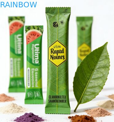 Προσαρμοσμένο 1g 3g 5g Γάλα-τσάι σε σκόνη Φακελάκι κολλαγόνου σε σκόνη Θερμοσφραγιζόμενο ανακυκλώσιμο φύλλο αλουμινίου PET με πλαστικοποιημένο φερμουάρ Τσάντα τροφίμων