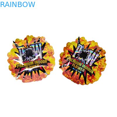 Προσαρμοσμένες ολογραφικές αρωματικές σακούλες Mylar με επανακλειδωτό φερμουάρ για συσκευασίες σνακ