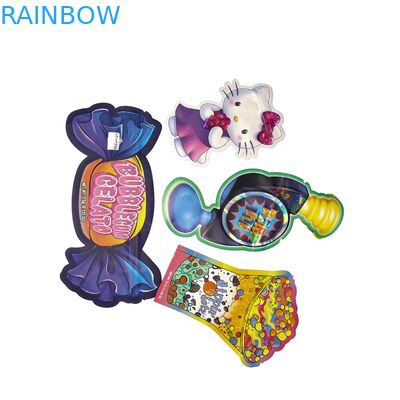 Προσαρμοσμένο Εκτυπωμένο 1/8oz 1/4oz 1/2oz 1oz 1lb Mylar Herb Flower Candy Packaging Ανθεκτικό στα παιδιά φερμουάρ Αντί μυρωδιάς τσάντες 3.5 Mylar τσάντα