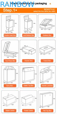 Προσαρμοσμένο Οικολογικό Αναδιπλούμενο Κουτί Δώρου από Χαρτόνι Πάχους 350g για Κοσμήματα, Ρούχα, Παπούτσια, Ρολόγια