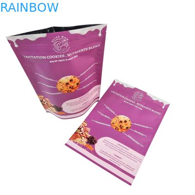 Σφραγισμένη Θερμότητας Ποιοτικός Έλεγχος Αδιάβροχη Προσαρμοσμένο Μέγεθος Στέκεται Όρθια Σακούλα Επανασφραγιζόμενη Σακούλα Τροφίμων