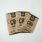 Resealable πλαστικές σακούλες που συσκευάζουν το φιλικό Kraft φύλλο αλουμινίου αργιλίου τσαντών εγγράφου CBD Eco μέσα